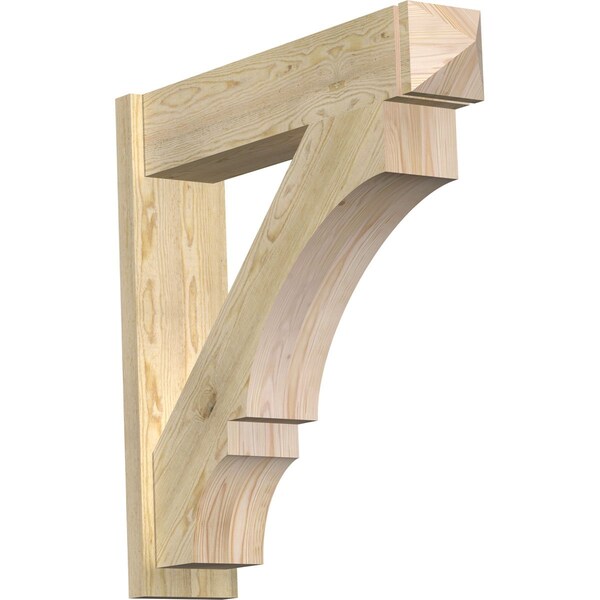 Ekena Millwork Balboa Arts & Crafts Rough Sawn Outlooker, Douglas Fir, 8"W x 36"D x 36"H OUT08X36X36BOA03RDF - main